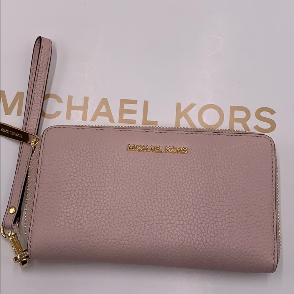 Michael Kors Jet Set Travel Phone Wallet Wristlet - Picture 7 of 16